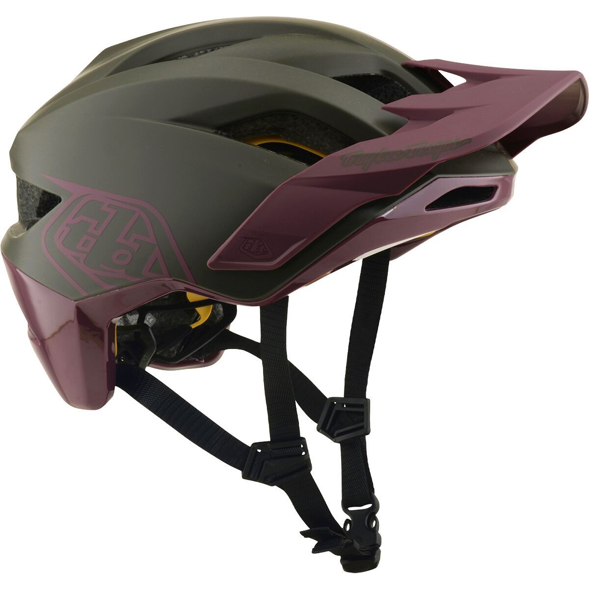 Image of Troy Lee Designs Flowline Mips Helmet Point Caper/Prune, XL/XXL