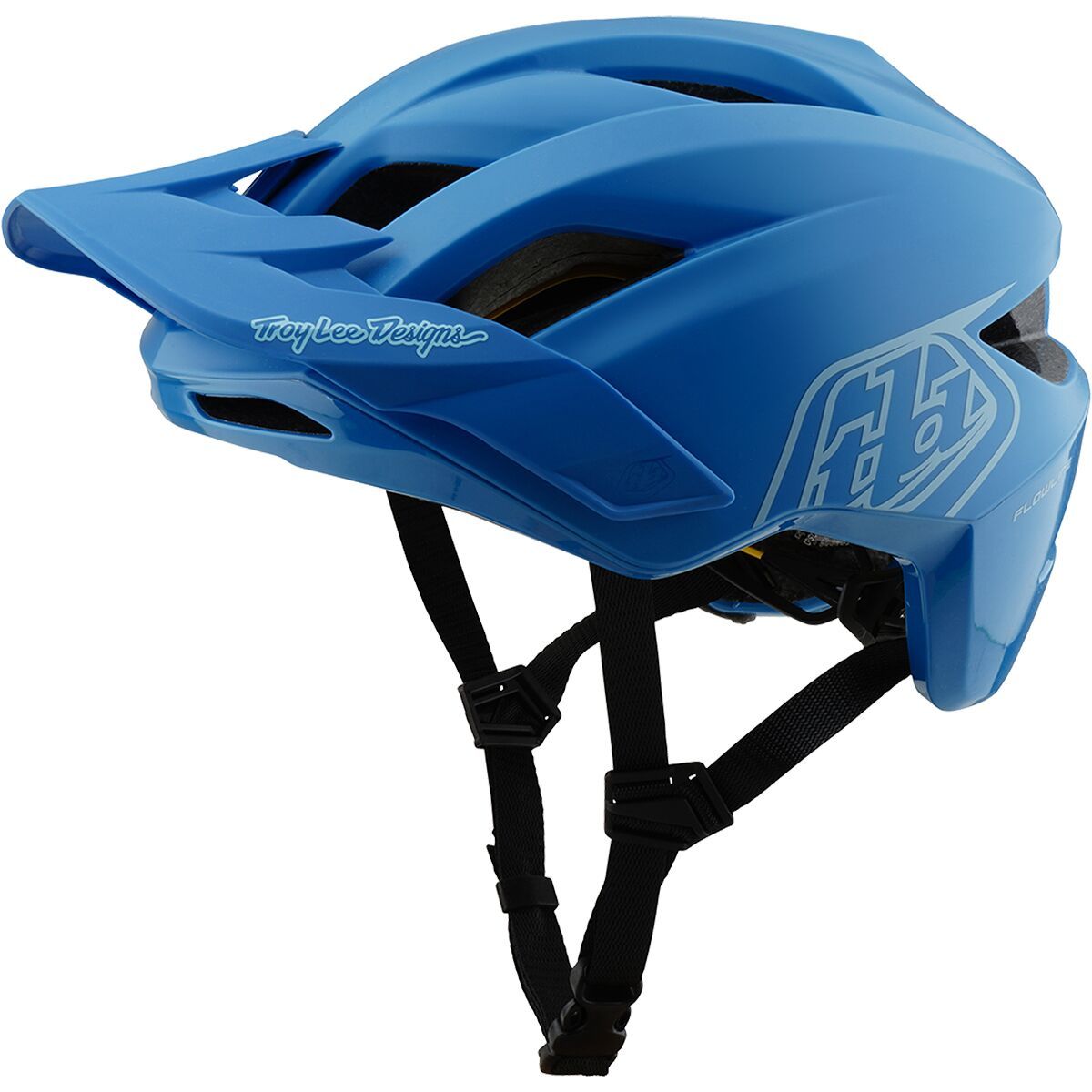Image of Troy Lee Designs Flowline Mips Helmet Point Cobalt/Blue, M/L