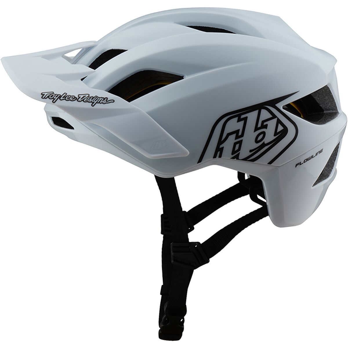 Image of Troy Lee Designs Flowline Mips Helmet Point White/Black, XL/XXL