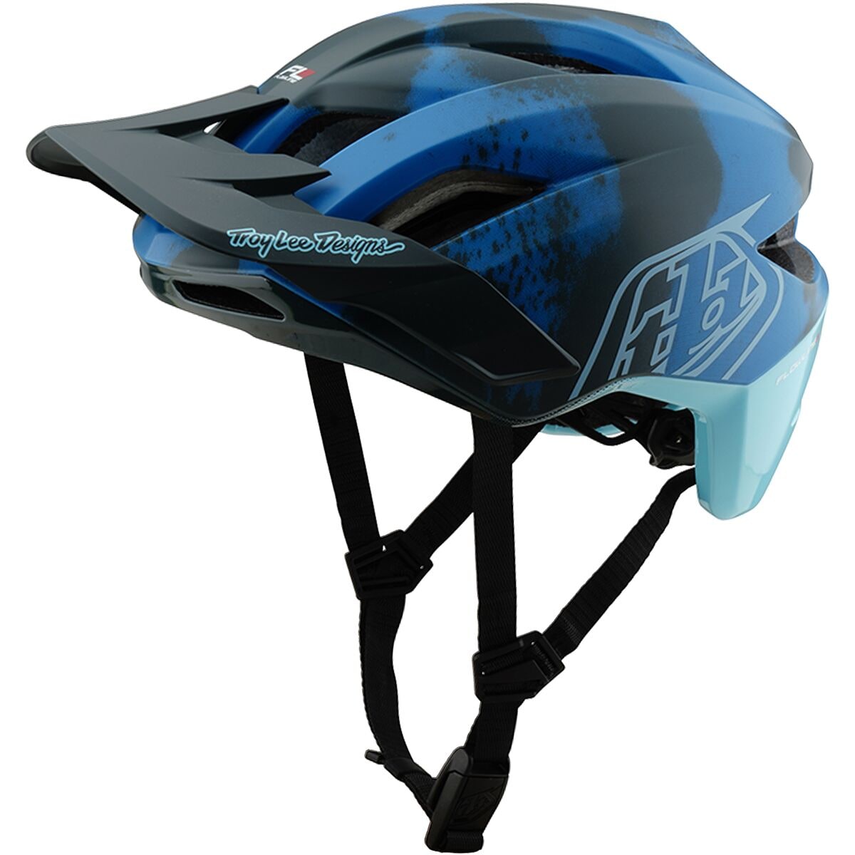 Image of Troy Lee Designs Flowline SE Mips Helmet Badge Blue, XL/XXL