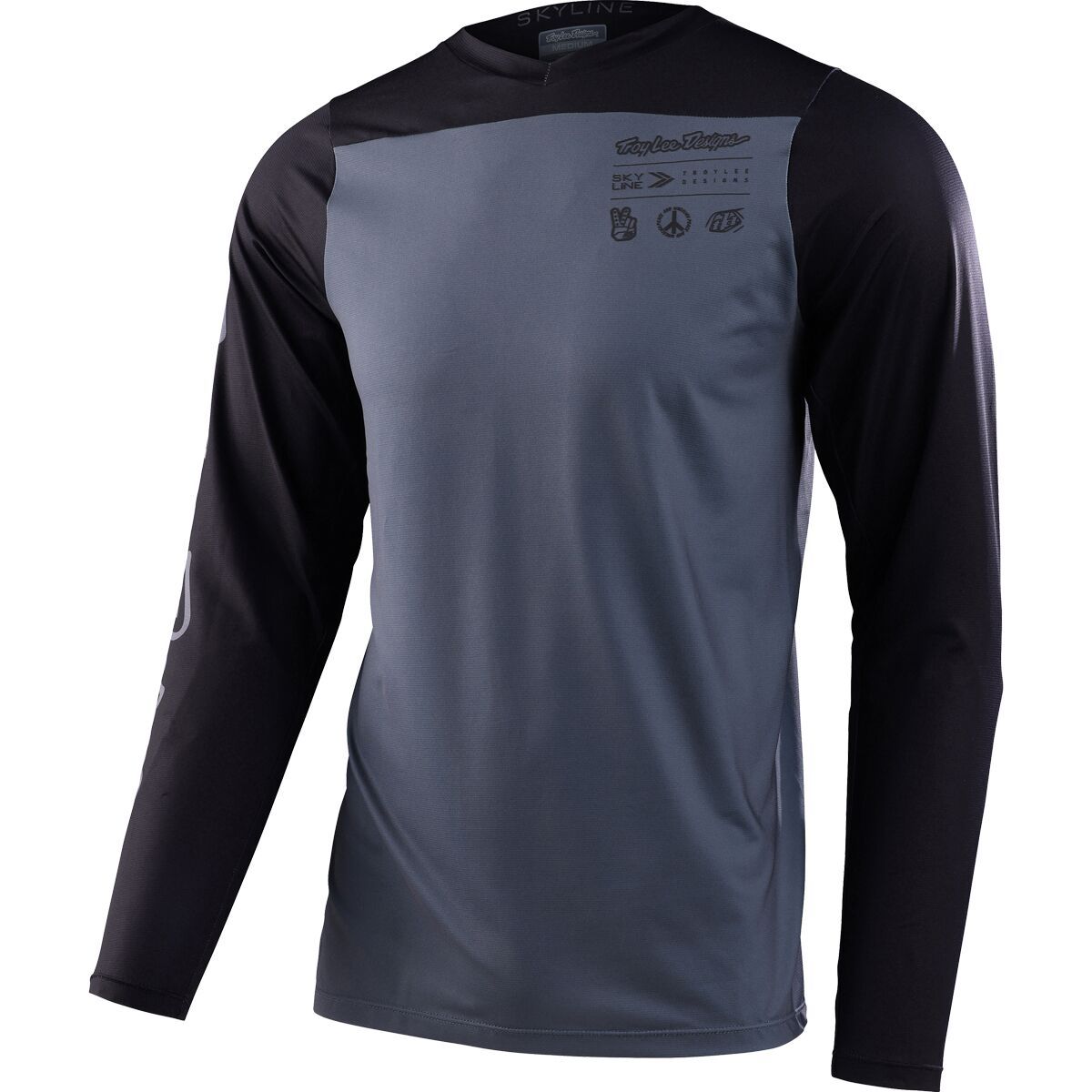 Image of Troy Lee Designs Skyline Long-Sleeve Chill Jersey - Men's Charcoal, S