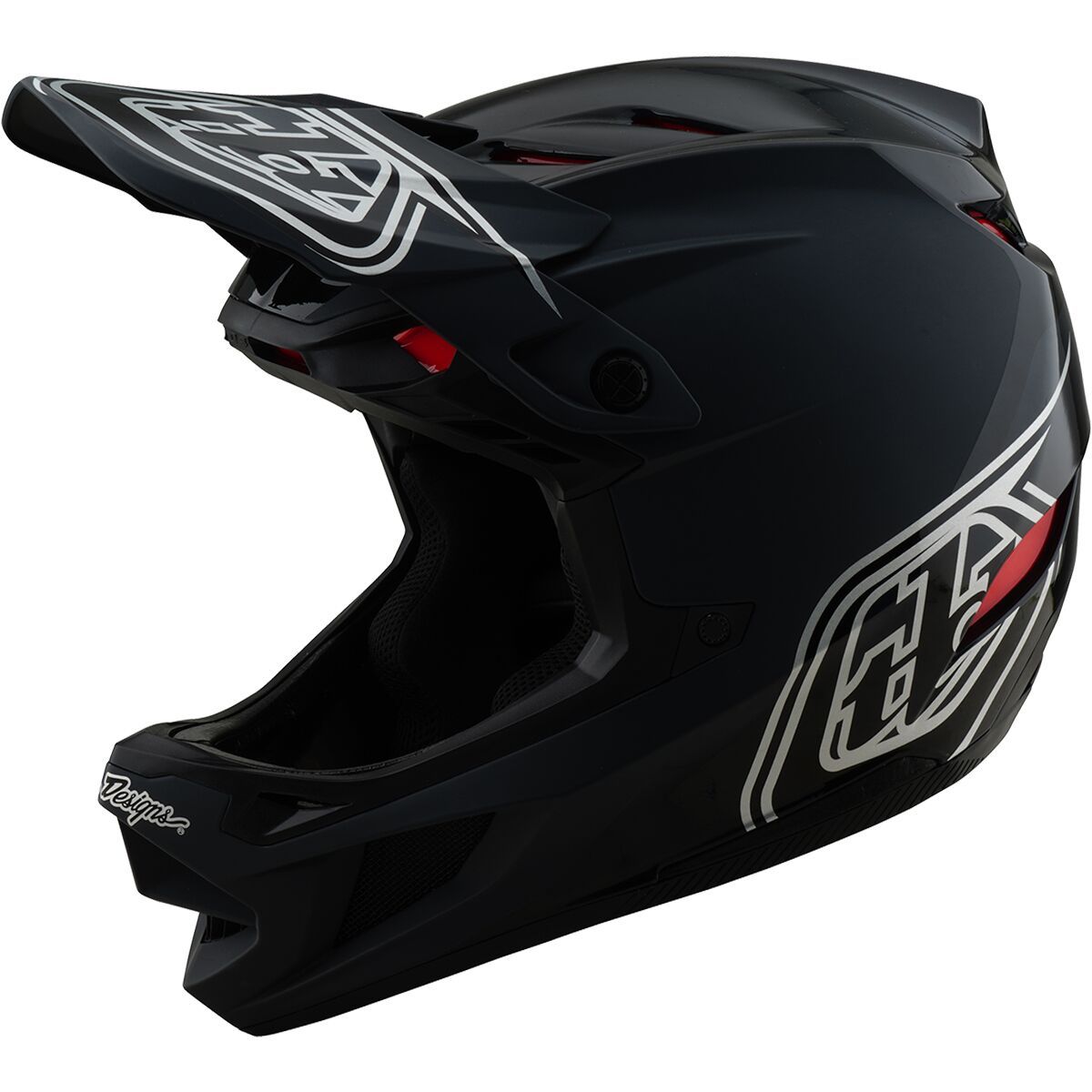 Image of Troy Lee Designs D4 Polyacrylite Helmet Shadow Black, S