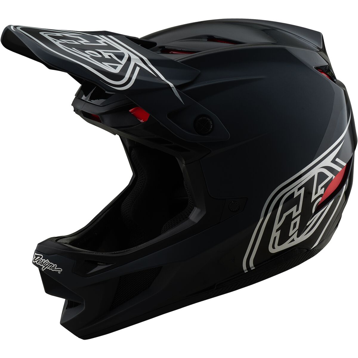 Image of Troy Lee Designs D4 Polyacrylite Helmet Shadow Black, M