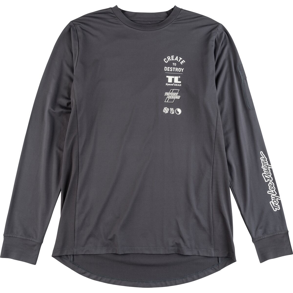 Image of Troy Lee Designs Ruckus Long-Sleeve Ride T-Shirt - Men's Destroy Carbon, M