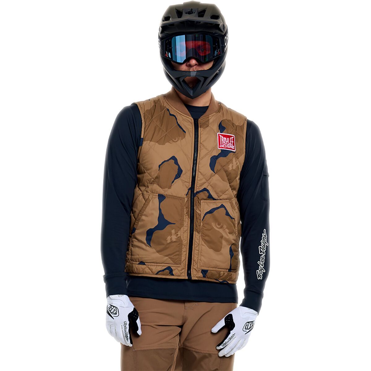 Image of Troy Lee Designs Ruckus Ride Vest - Men's Flow Camo Sienna, XL