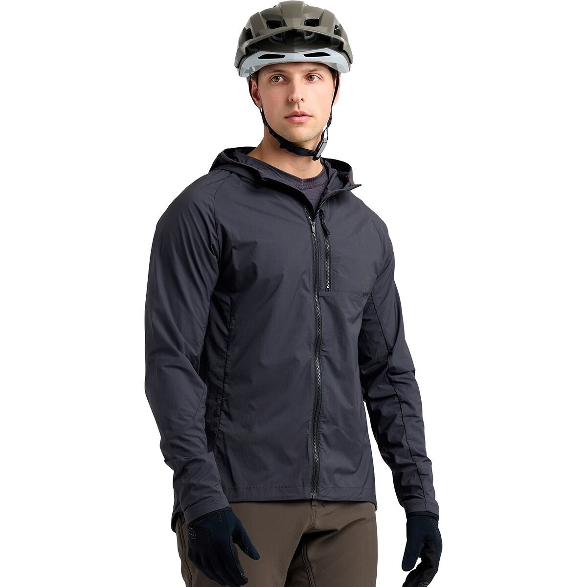 Image of Troy Lee Designs Drift Windbreaker - Men's Mono Carbon, XL