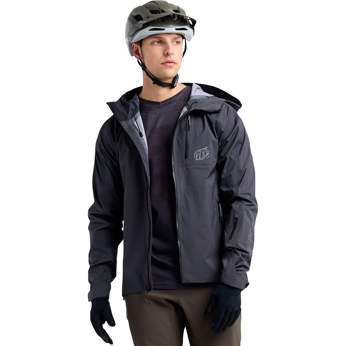 Image of Troy Lee Designs Resist Jacket - Men's Mono Carbon, M