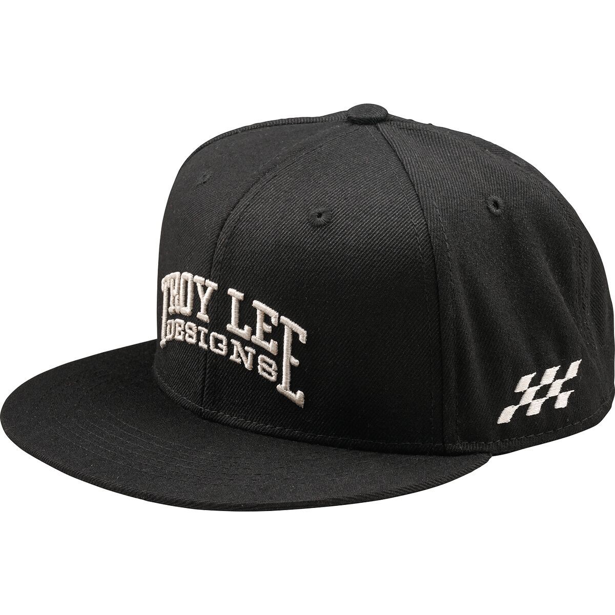 Image of Troy Lee Designs Flat Bill Snapback Hat Scholar Black, One Size