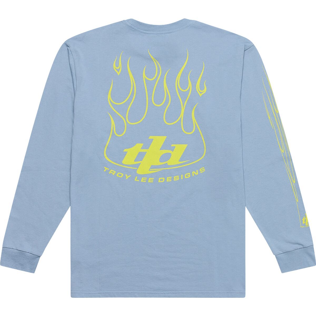 Image of Troy Lee Designs Long-Sleeve T-Shirt - Men's Torched Smoke Blue, S