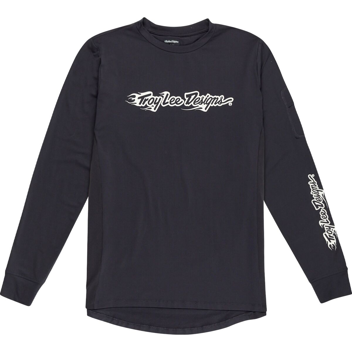 Image of Troy Lee Designs Ruckus Long-Sleeve Ride T- Shirt - Men's Burn Out Carbon, L