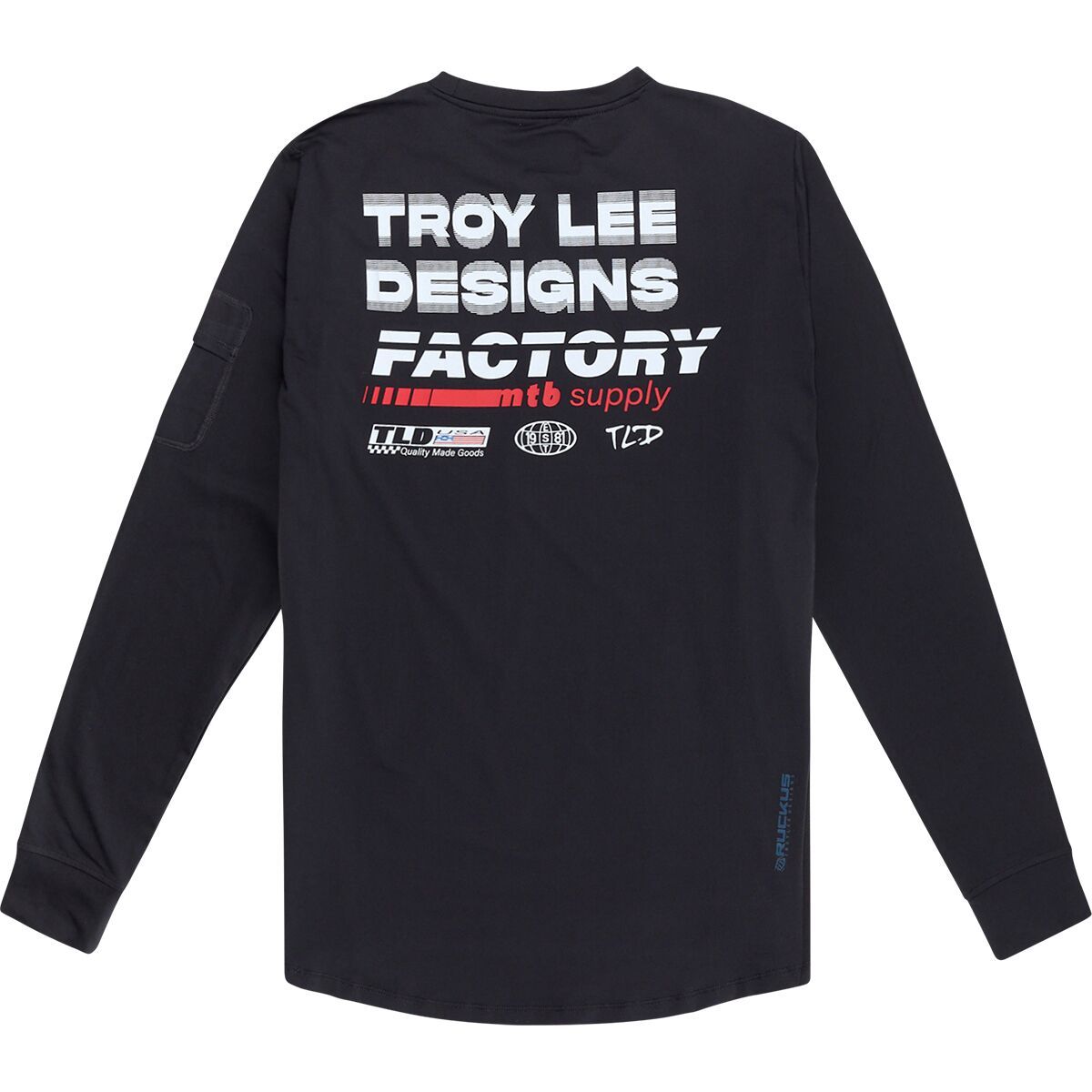 Image of Troy Lee Designs Ruckus Long-Sleeve Ride T- Shirt - Men's Factory Carbon, XL