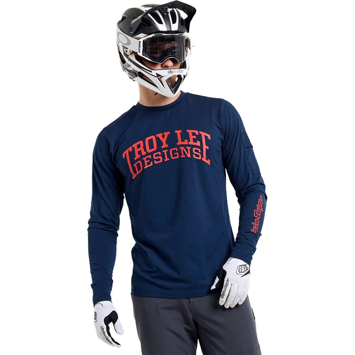 Image of Troy Lee Designs Ruckus Long-Sleeve Ride T- Shirt - Men's Gravity Club Midnight, XL