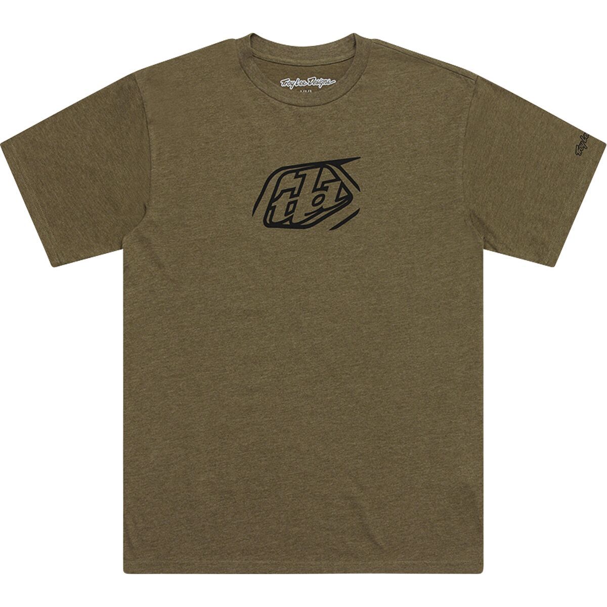 Image of Troy Lee Designs Short-Sleeve T-Shirt - Men's Badge Olive Heather, S