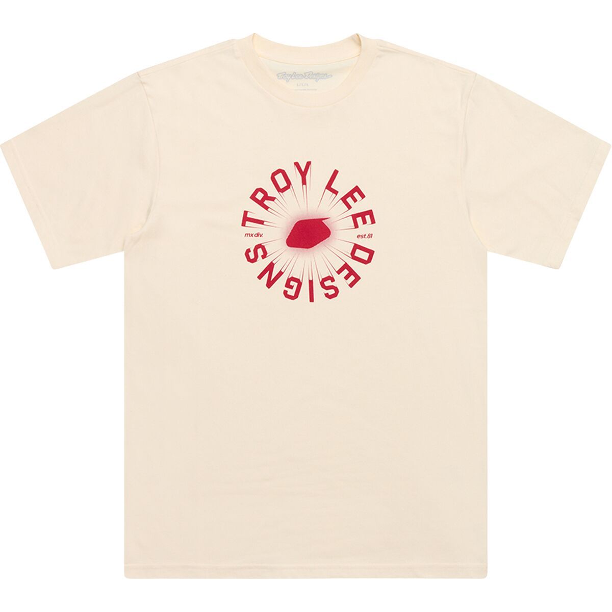 Image of Troy Lee Designs Short-Sleeve T-Shirt - Men's Rotation Vintage White, S