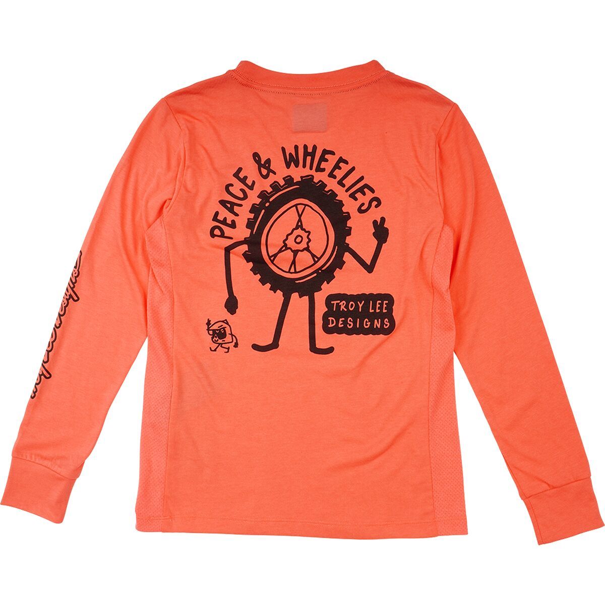 Troy Lee Designs Skyline Ride Long-Sleeve T-Shirt - Kids' P&W Melon, L