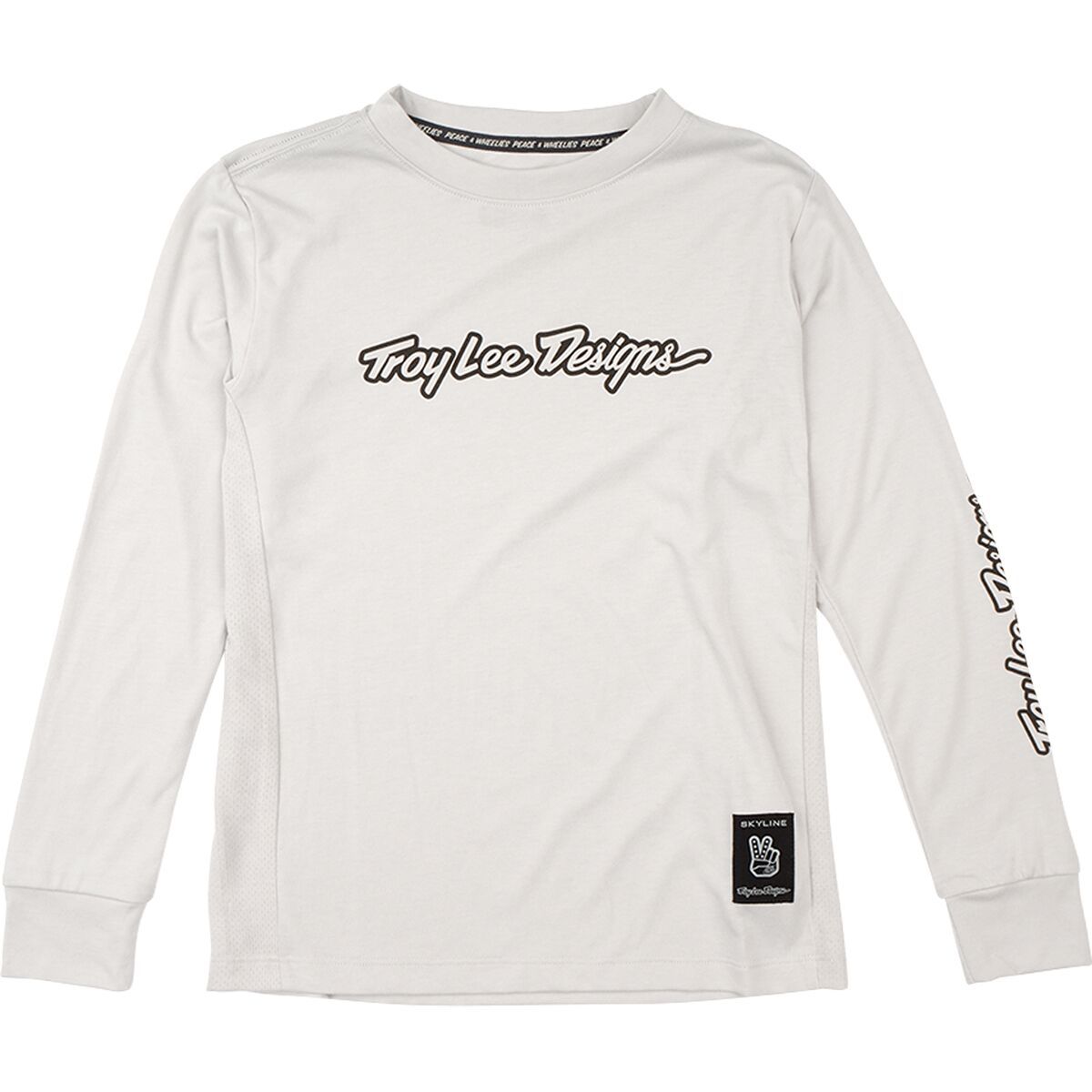 Image of Troy Lee Designs Skyline Ride Long-Sleeve T-Shirt - Kids' Signature Mist, M