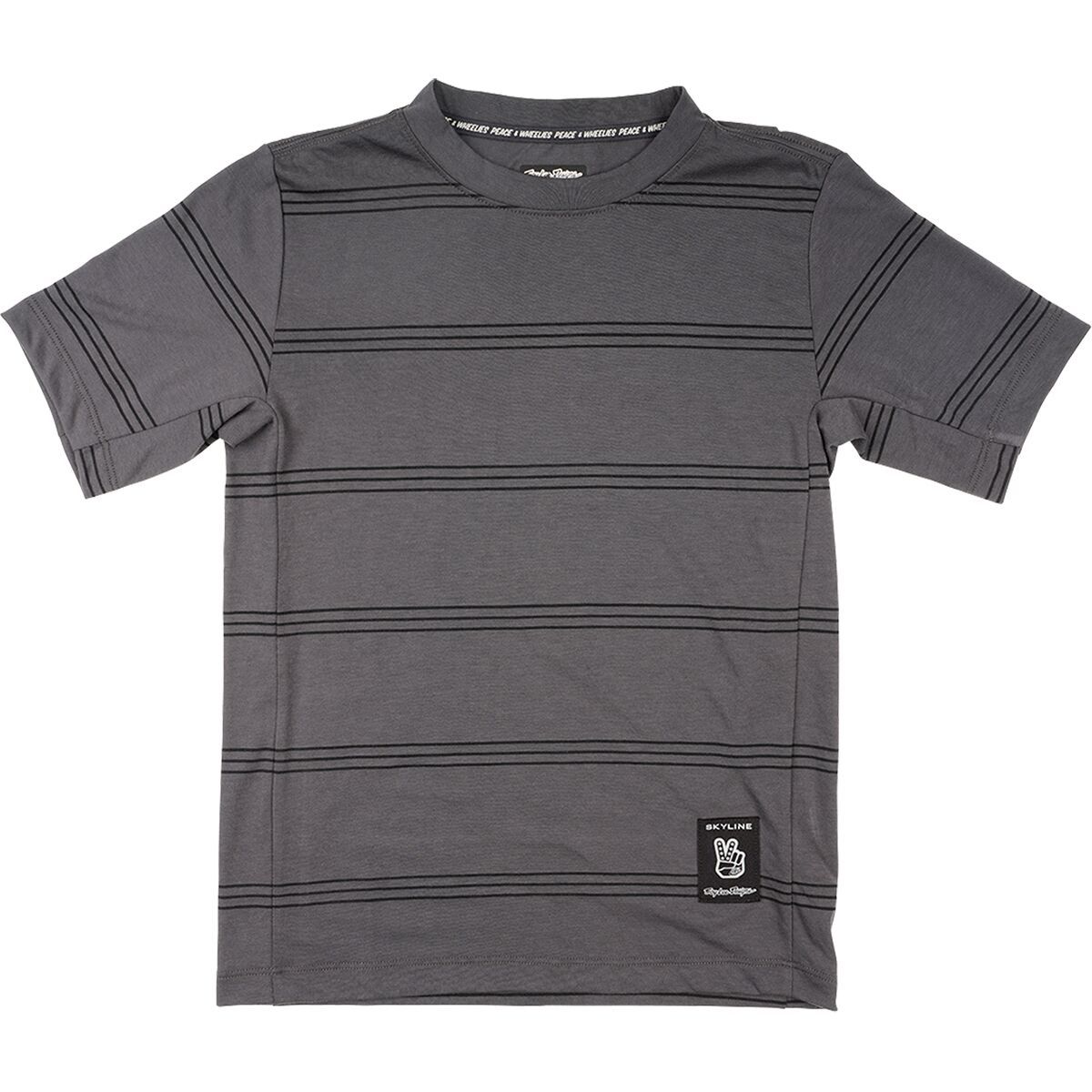 Image of Troy Lee Designs Skyline Ride Short Sleeve T-Shirt - Kids' Washed Out Smoke, L