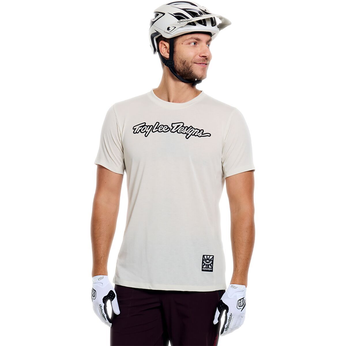Image of Troy Lee Designs Skyline Short-Sleeve Ride T-Shirt - Men's Signature Pumice, M