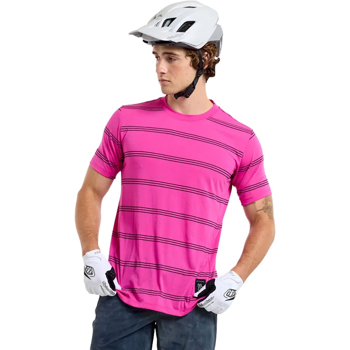 Image of Troy Lee Designs Skyline Short-Sleeve Ride T-Shirt - Men's Washed Out Party Pink, XL