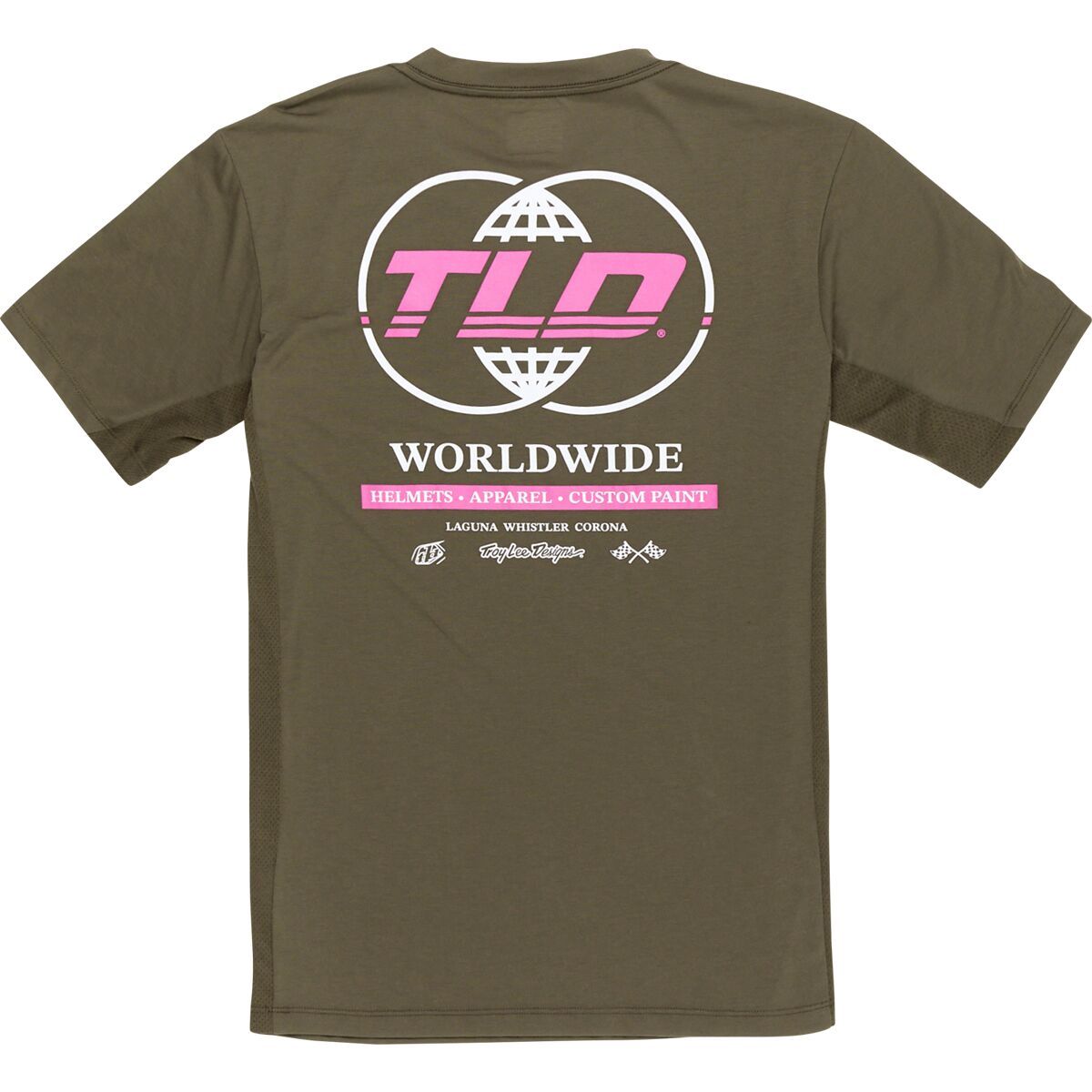 Image of Troy Lee Designs Skyline Short-Sleeve Ride T-Shirt - Men's Worldwide Caper, M