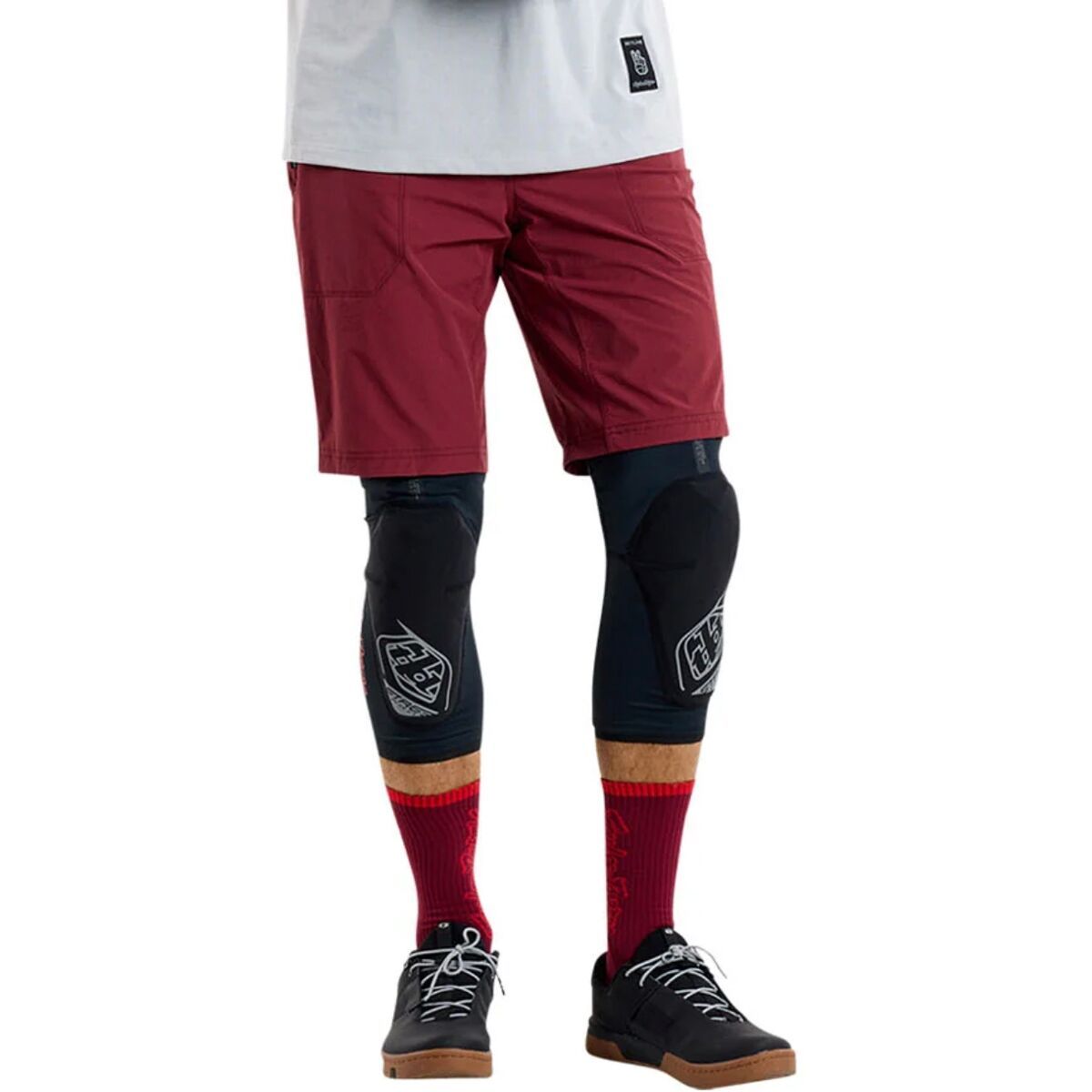 Image of Troy Lee Designs Skyline Trail Short - Men's Mono Oxblood, 30