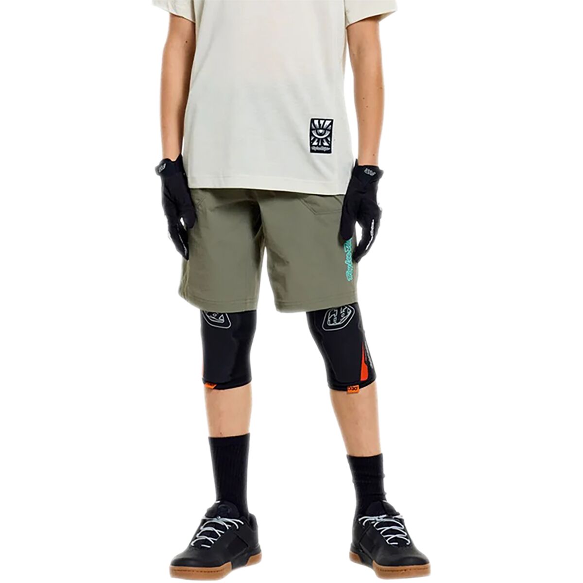 Troy Lee Designs Troy Lee Designs Skyline Trail Short Shell - Kids' Mono Black, 22