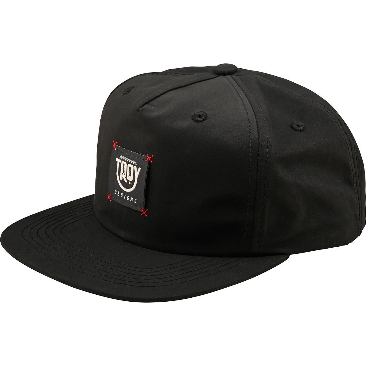 Image of Troy Lee Designs Unstructured Snapback Hat Smiley Black, One Size