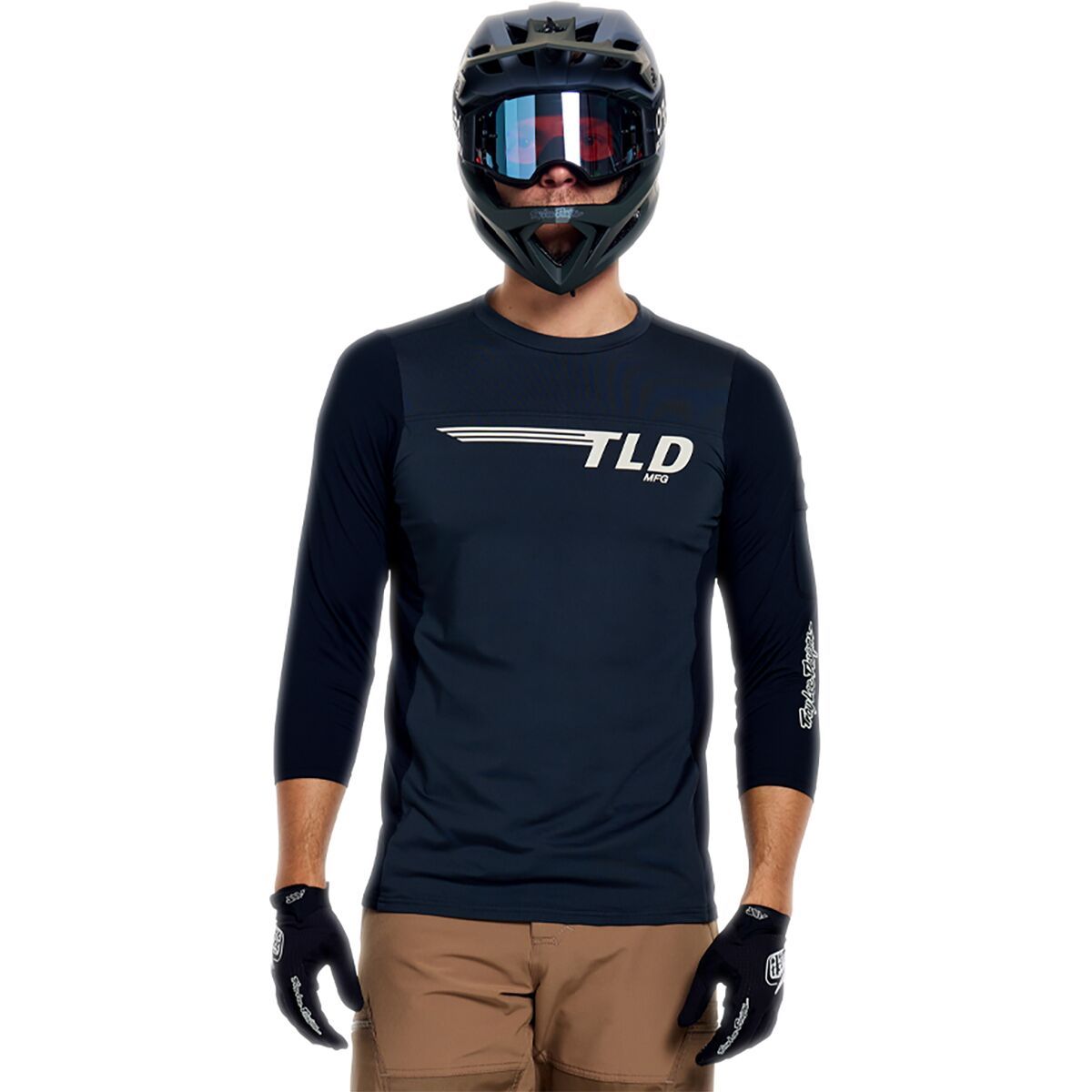 Image of Troy Lee Designs Ruckus Ride 3/4 T-Shirt - Men's Wings Carbon, L