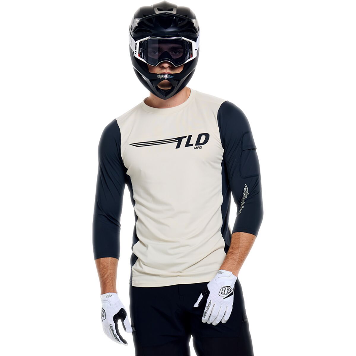 Image of Troy Lee Designs Ruckus Ride 3/4 T-Shirt - Men's Wings Pumice, M