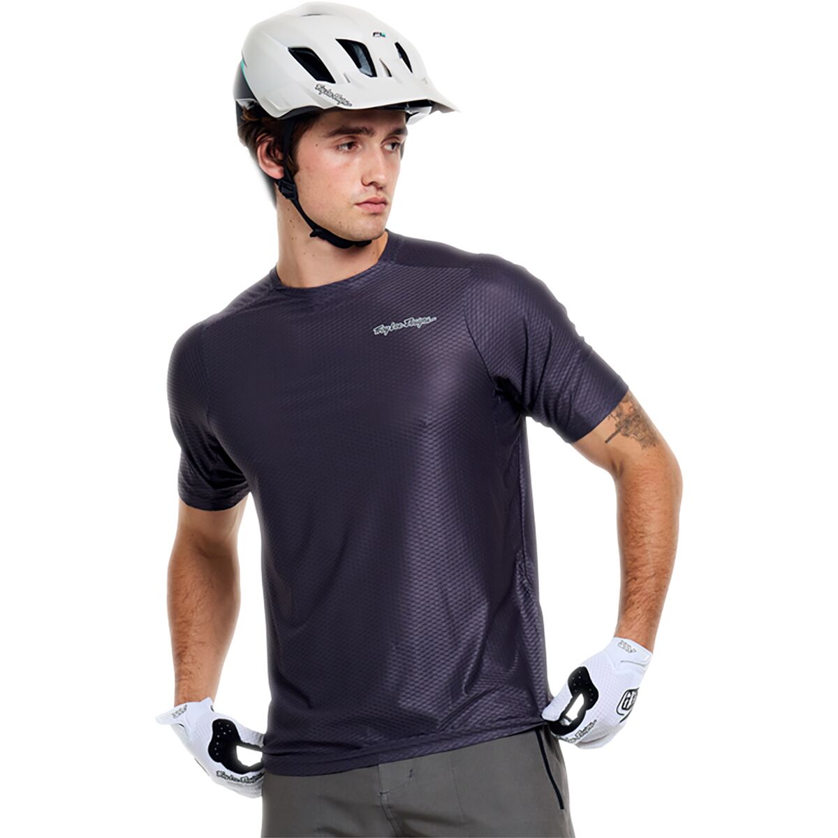 Image of Troy Lee Designs Skyline Pro Air Short-Sleeve Jersey - Men's Mono Carbon, XL