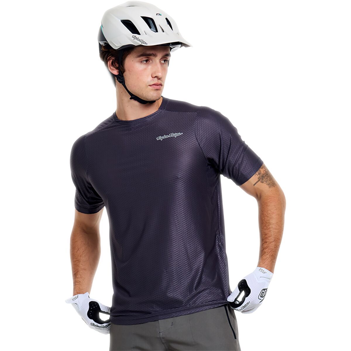 Image of Troy Lee Designs Skyline Pro Air Short-Sleeve Jersey - Men's Mono Carbon, M