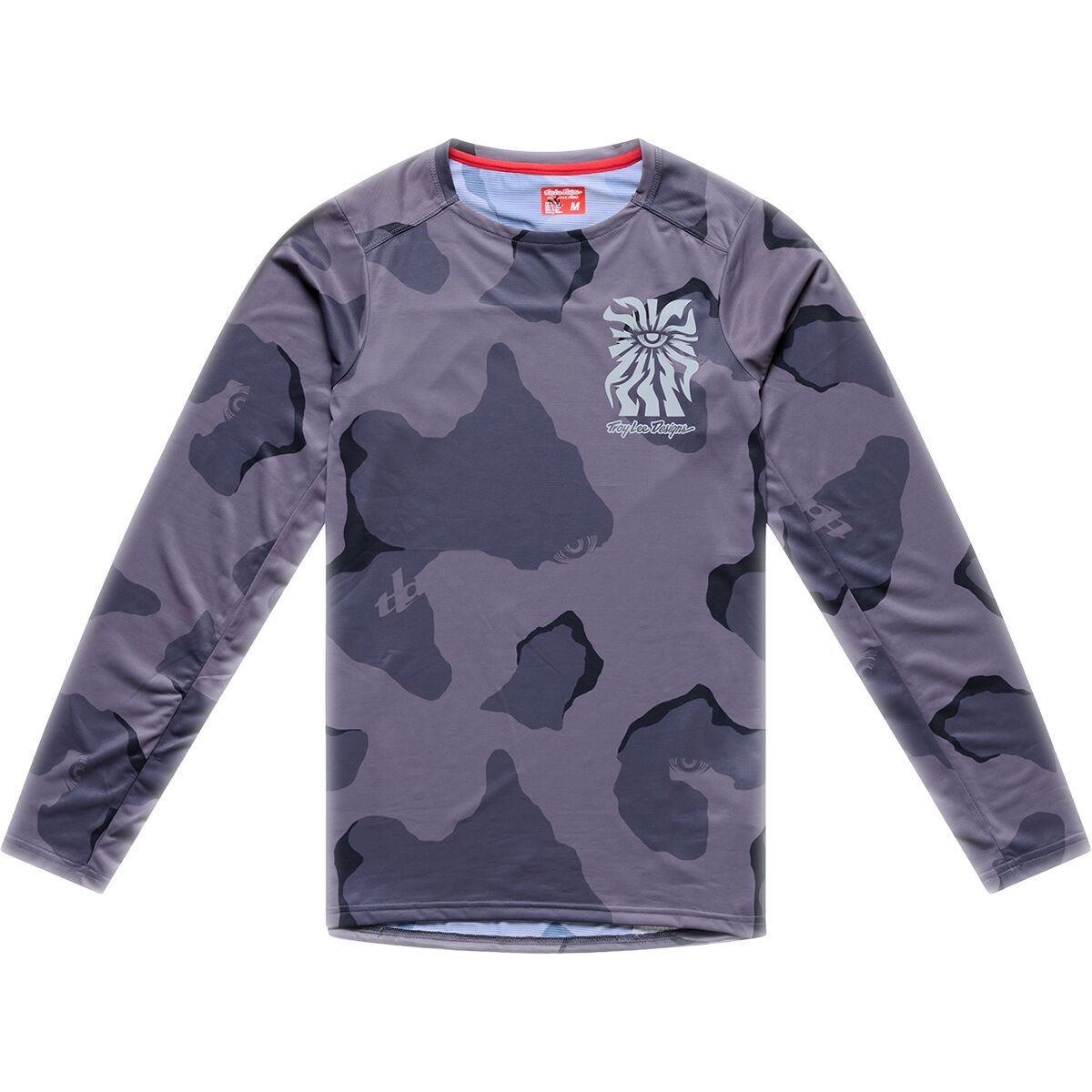 Image of Troy Lee Designs Skyline Pro Long-Sleeve Jersey - Men's Flow Camo Carbon, M