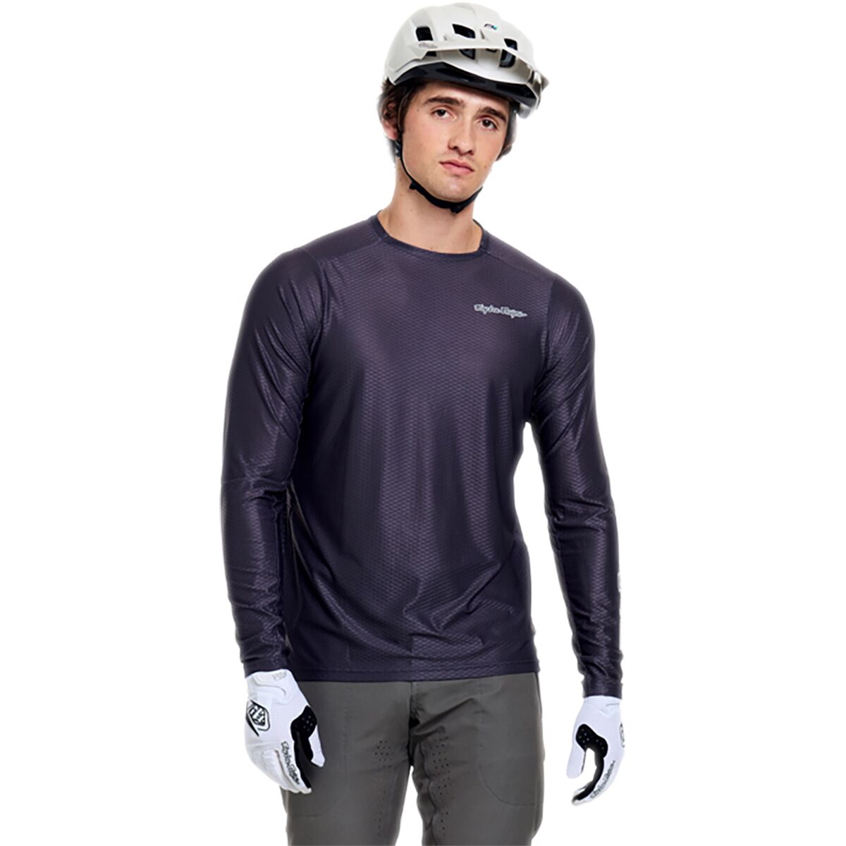 Image of Troy Lee Designs Skyline Pro Long-Sleeve Jersey - Men's Mono Carbon, XL