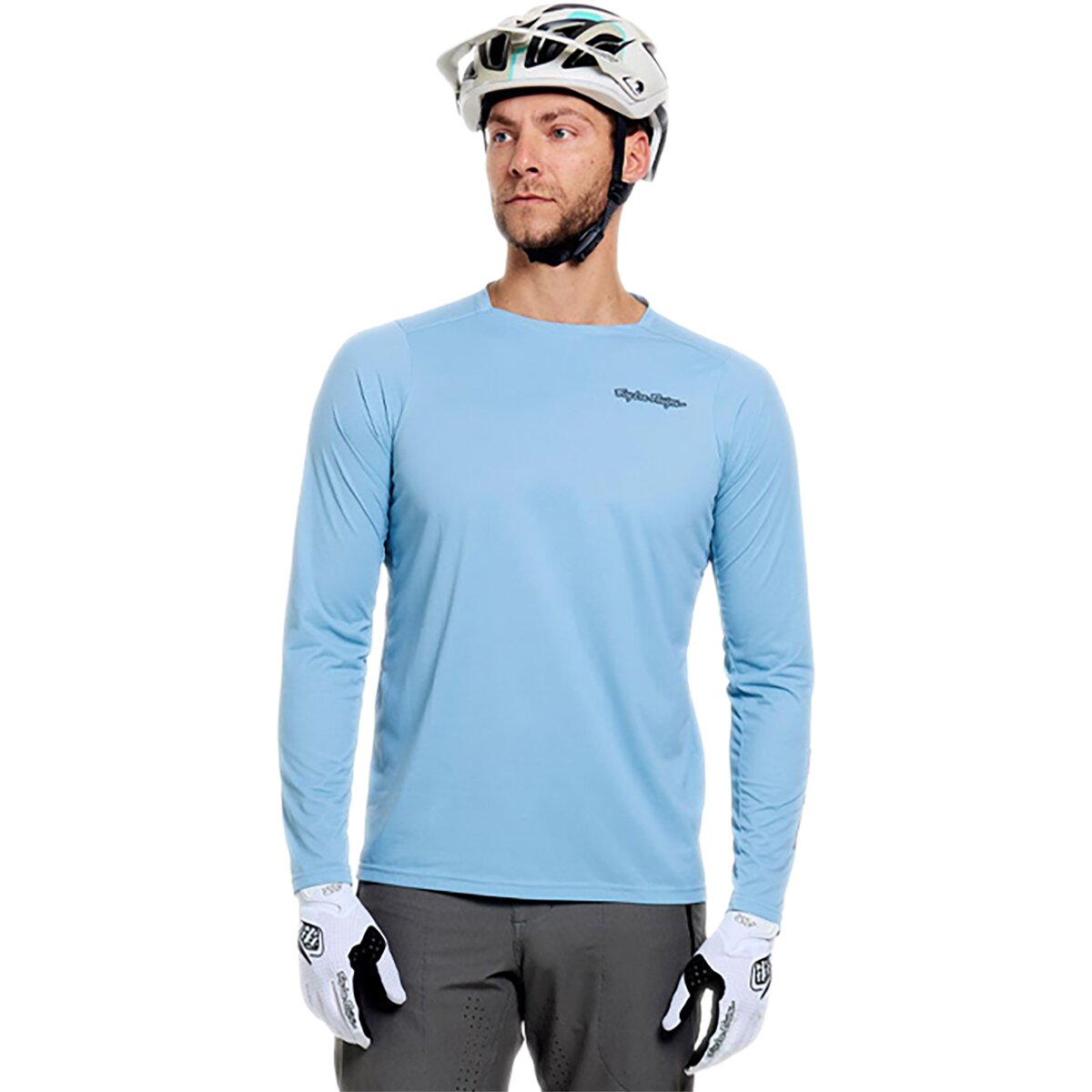 Image of Troy Lee Designs Skyline Pro Long-Sleeve Jersey - Men's Mono Dawn Blue, L