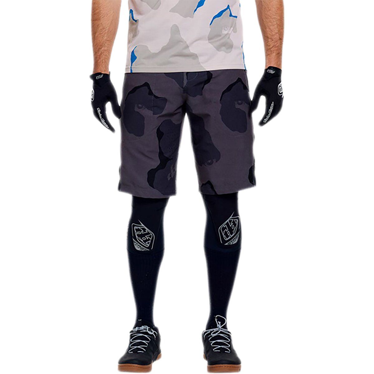 Image of Troy Lee Designs Skyline Pro Short Shell - Men's Flow Camo Carbon, 32