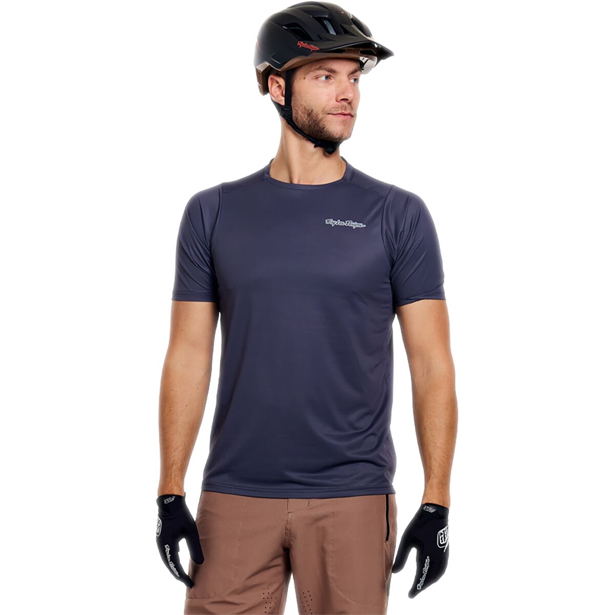 Image of Troy Lee Designs Skyline Pro Short-Sleeve Jersey - Men's Mono Carbon, L