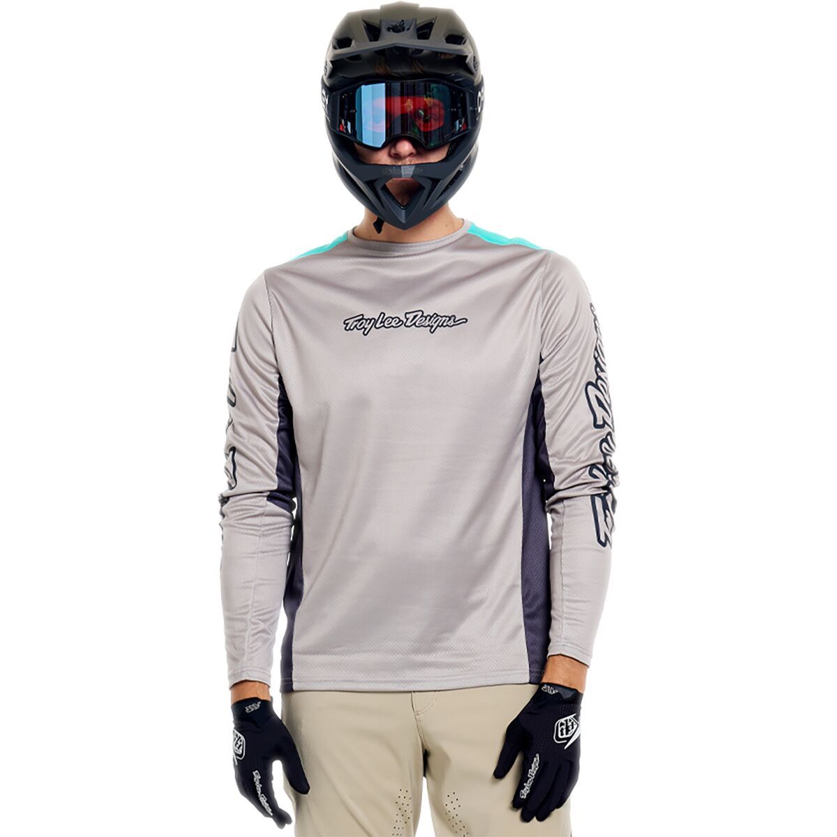 Image of Troy Lee Designs Stage Long-Sleeve Jersey - Men's Signature Stone, M