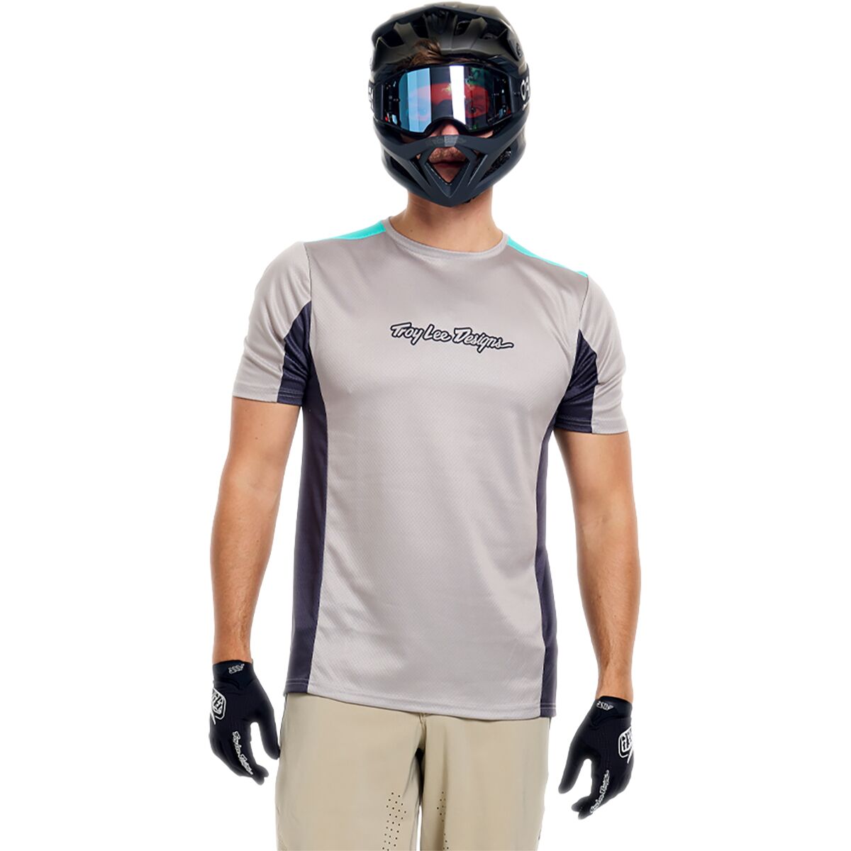 Image of Troy Lee Designs Stage Short-Sleeve Jersey - Men's Signature Stone, XL