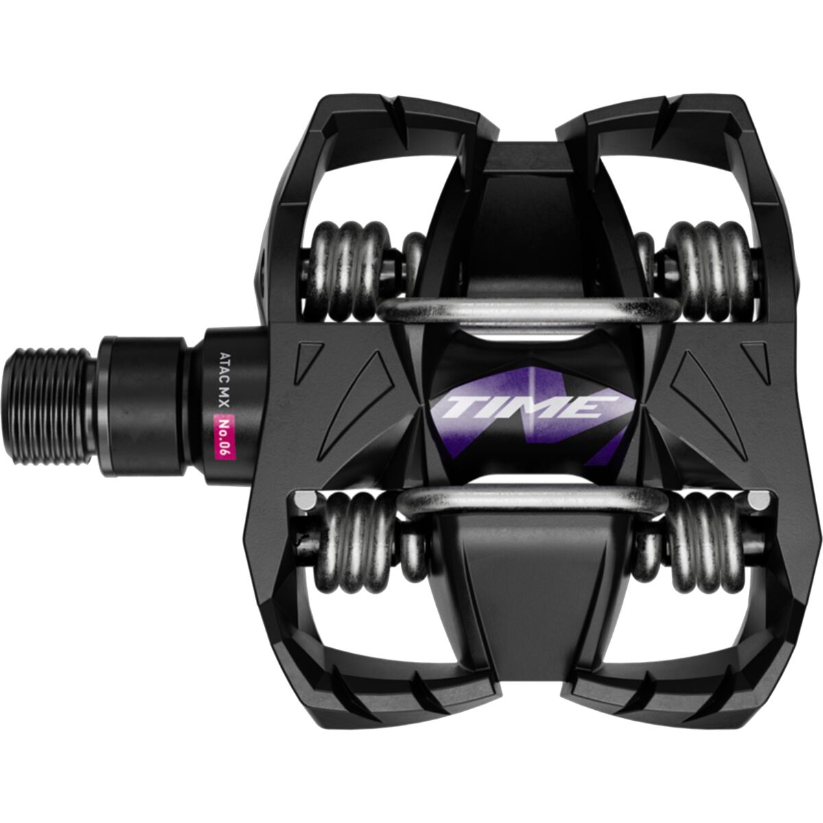 TIME TIME MX 6 Pedals Black Purple, One Size
