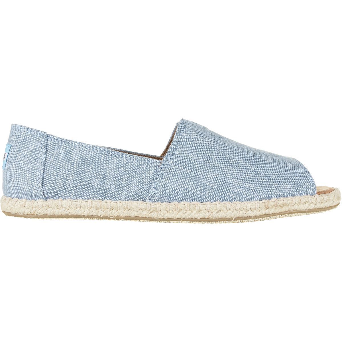 Toms open hotsell toe alpargata
