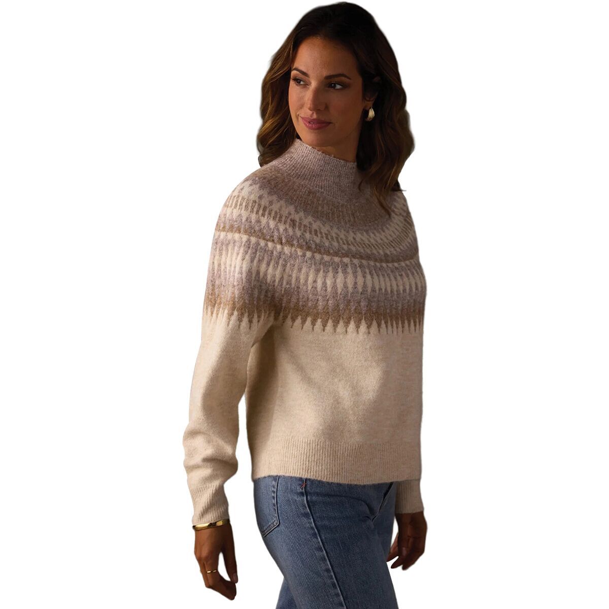 The Normal Brand Nomad Fair Isle Sweater - Women's Cream Multi, L