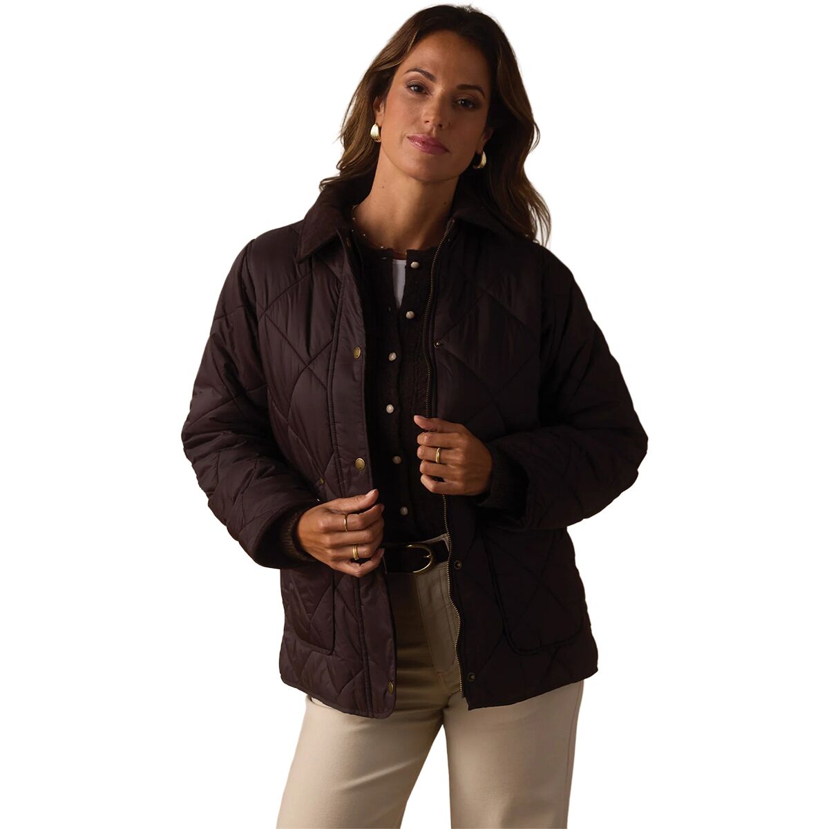 Image of The Normal Brand Quilted Liner Jacket - Women's Chestnut, XS