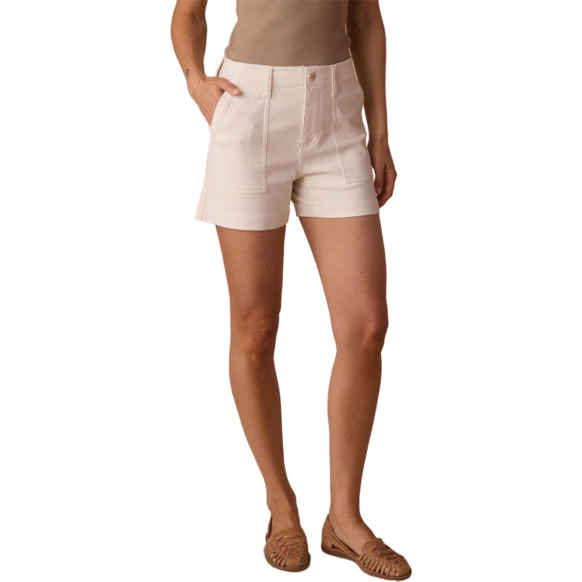 Image of The Normal Brand Comfort Terry Short - Women's Ivory, 32
