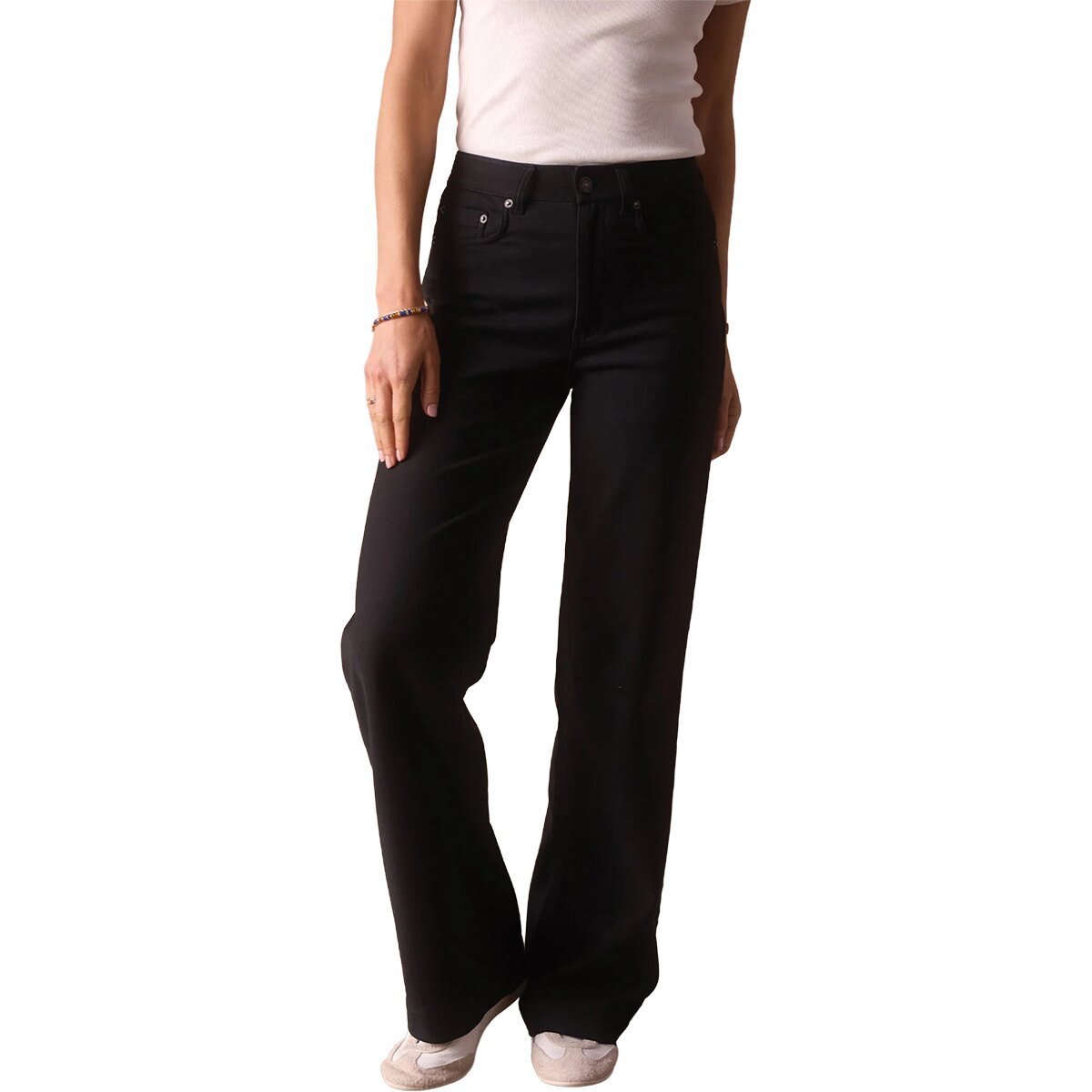 Image of The Normal Brand Comfort Terry Wide Leg Pant - Women's Black, 29