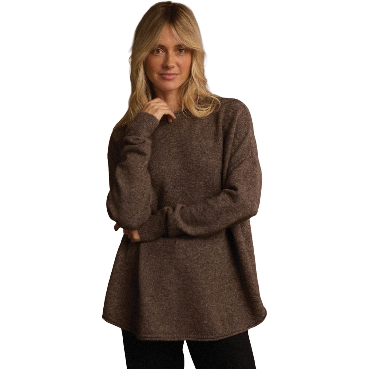 Image of The Normal Brand Marianna Crewneck Sweater - Women's Mineral Red, S