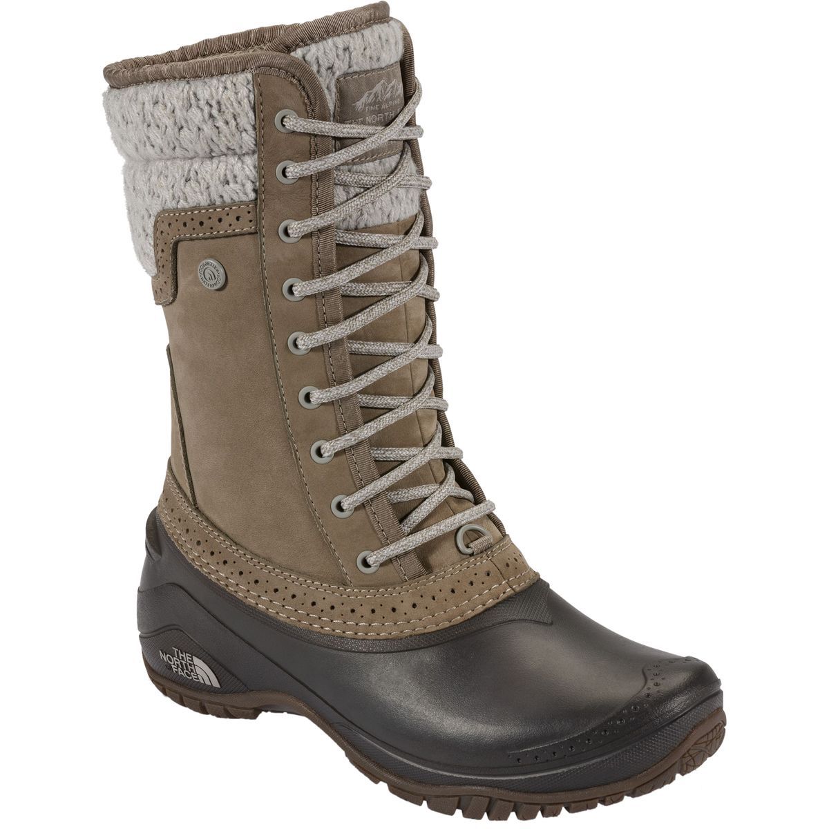 The North Face Shellista II Mid Boot - Women's Split Rock Brown/Dove Grey, 10.0