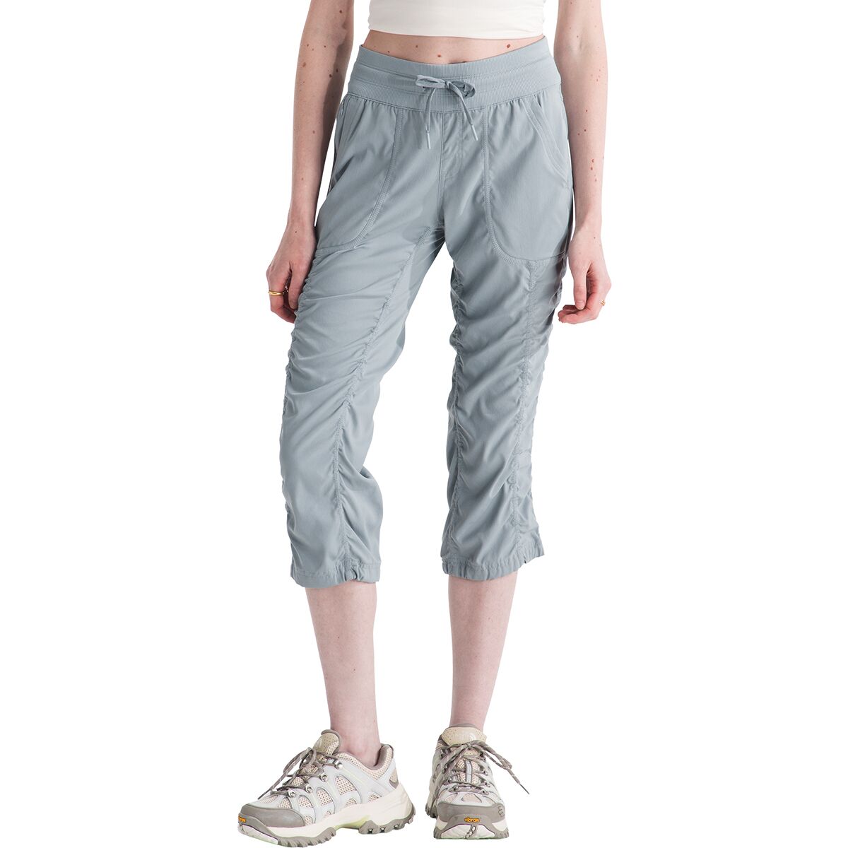 Image of The North Face Aphrodite 2.0 Capri Pant - Women's Frost Grey, S REG