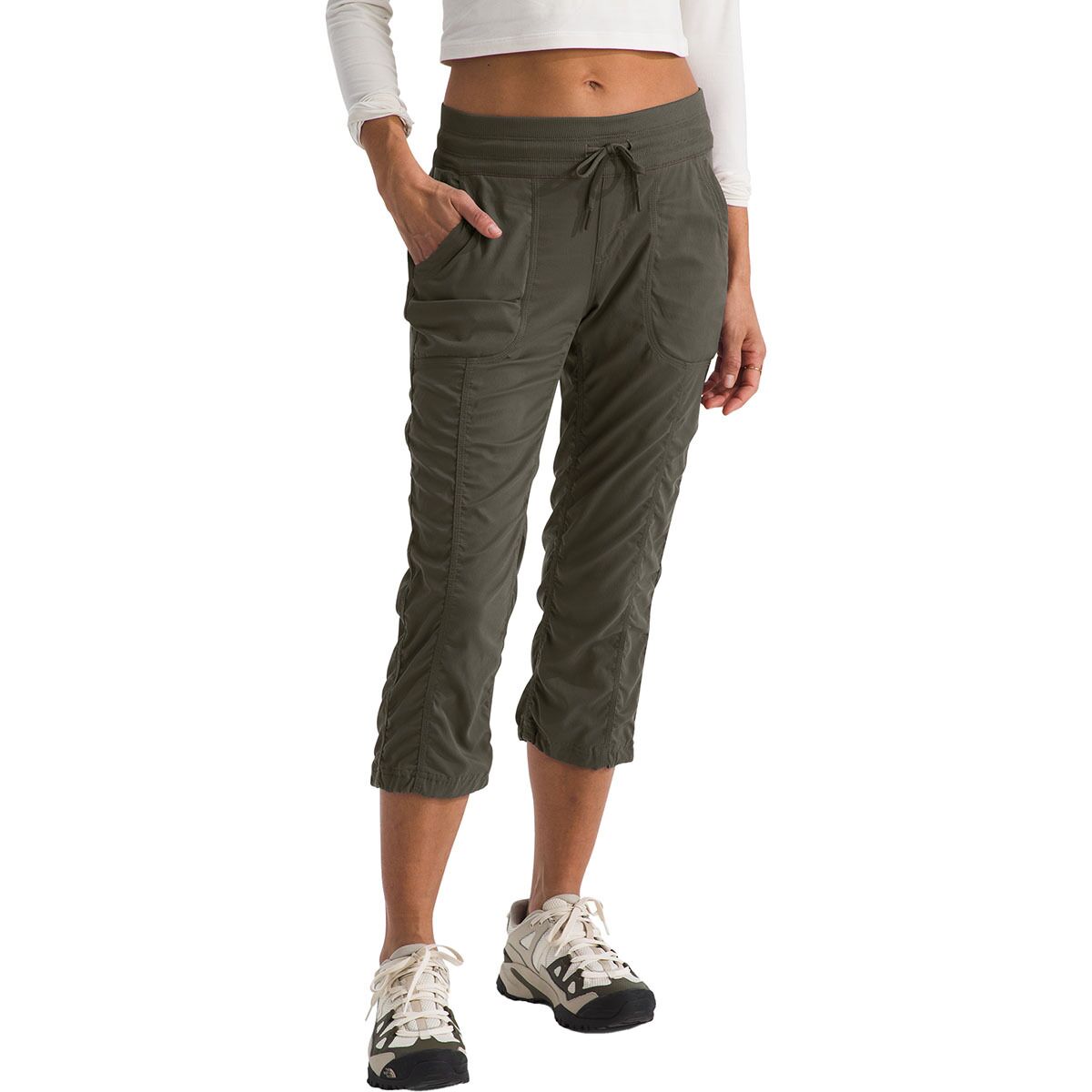 Image of The North Face Aphrodite 2.0 Capri Pant - Women's New Taupe Green/NPF, 3XL/Reg