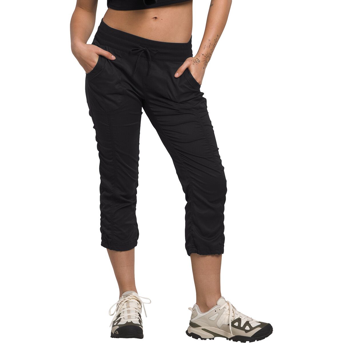 Image of The North Face Aphrodite 2.0 Capri Pant - Women's TNF Black/NPF, S/Reg