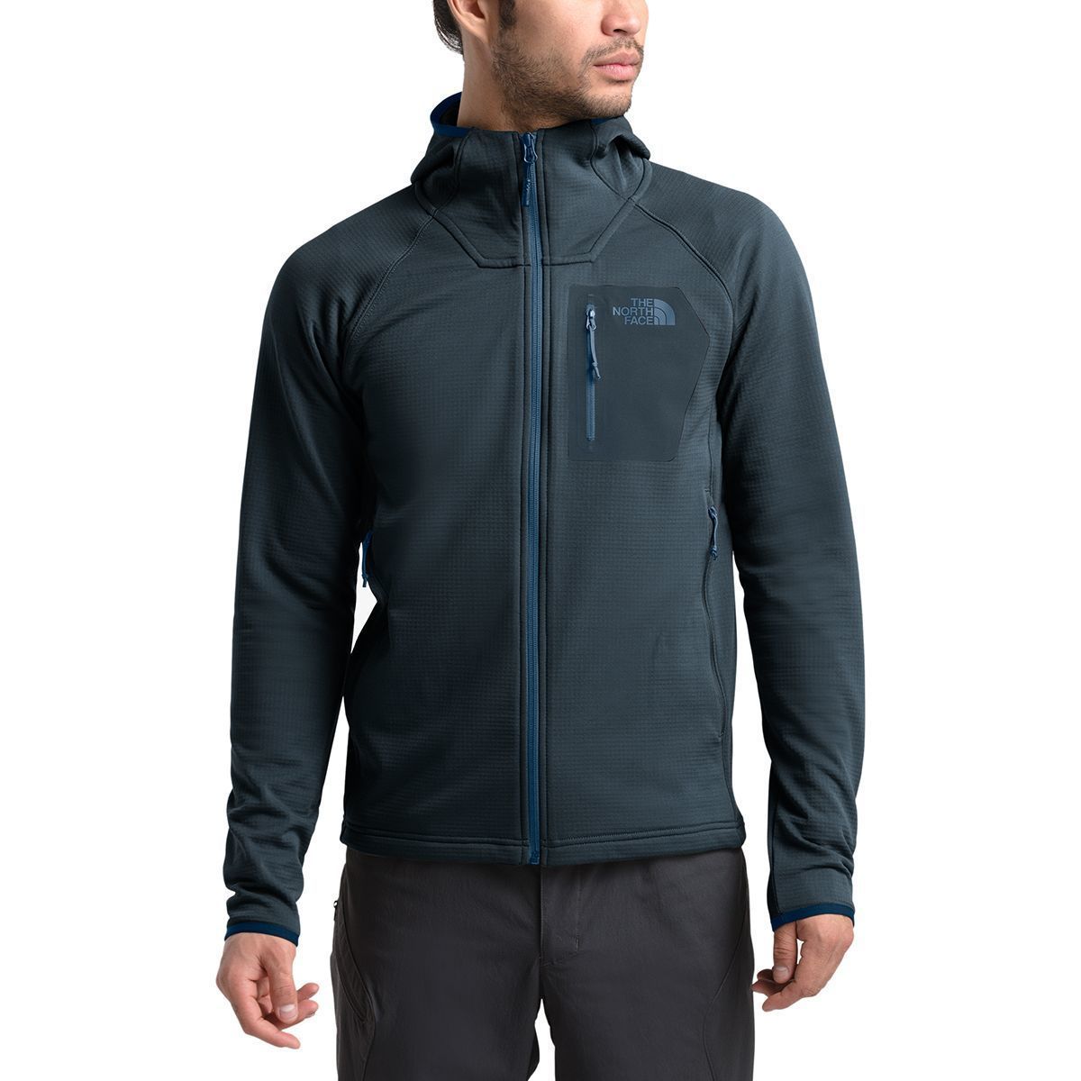 the north face borod hooded fleece jacket
